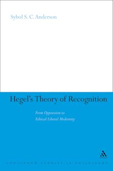 Hegel's Theory of Recognition cover