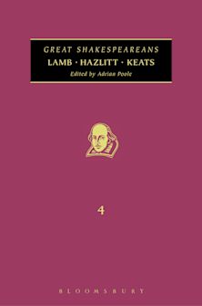 Lamb, Hazlitt, Keats cover
