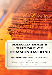 Harold Innis's History of Communications cover