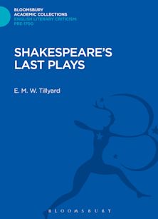 Shakespeare's Last Plays cover