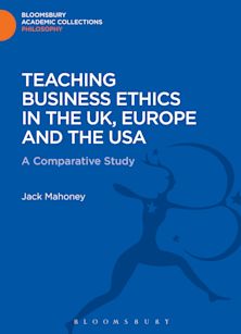 Teaching Business Ethics in the UK, Europe and the USA cover
