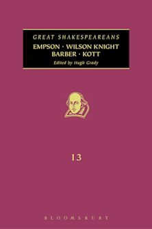 Empson, Wilson Knight, Barber, Kott cover