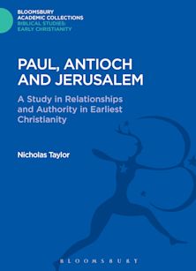 Paul, Antioch and Jerusalem cover