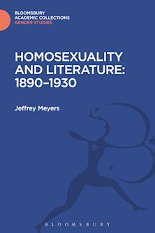 Homosexuality and Literature: 1890-1930 cover