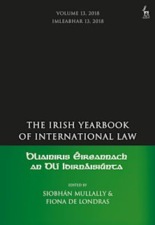 The Irish Yearbook of International Law, Volume 13, 2018 cover