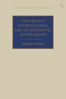 The Private International Law of Authentic Instruments cover