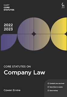 Core Statutes on Company Law 2022-23 cover