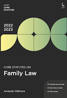 Core Statutes on Family Law 2022-23 cover