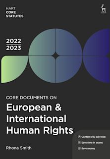 Core Documents on European & International Human Rights 2022-23 cover