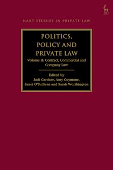 Politics, Policy and Private Law cover