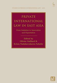Private International Law in East Asia cover