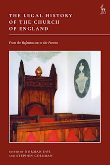 Legal History of the Church of England cover