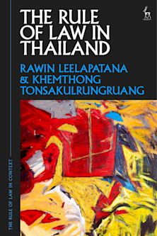 The Rule of Law in Thailand cover