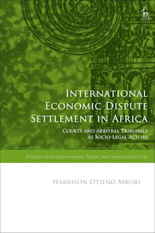 International Economic Dispute Settlement in Africa cover