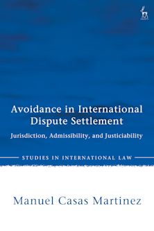 Avoidance in International Dispute Settlement cover