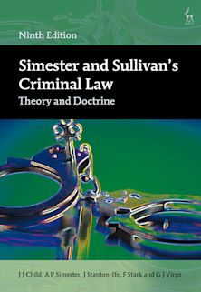 Simester and Sullivan’s Criminal Law cover
