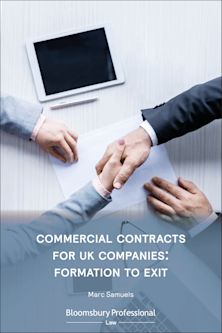 Commercial Contracts for UK Companies: Formation to Exit cover