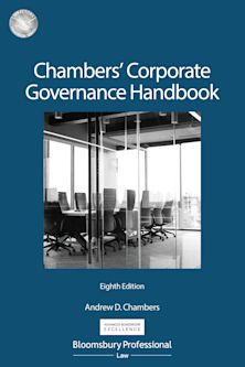 Chambers' Corporate Governance Handbook cover