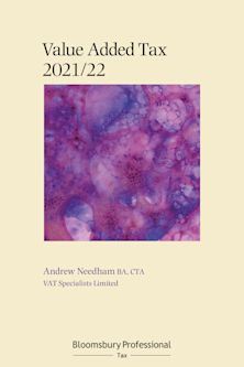 Bloomsbury Professional VAT 2021/22 cover