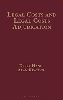 Legal Costs and Legal Costs Adjudication cover