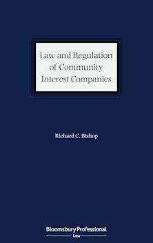 Law and Regulation of Community Interest Companies cover