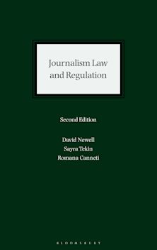 Journalism Law and Regulation cover