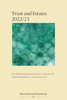 Bloomsbury Professional Trusts and Estates 2022/23 cover