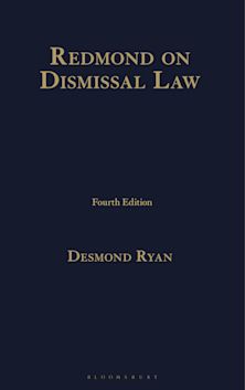 Redmond on Dismissal Law cover