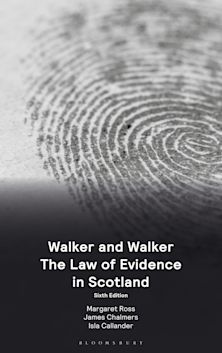 Walker and Walker: The Law of Evidence in Scotland cover