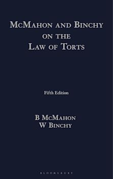 McMahon and Binchy on the Law of Torts cover