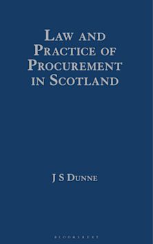 Law and Practice of Procurement in Scotland cover