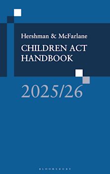 Hershman & McFarlane: Children Act Handbook 2025/26 cover