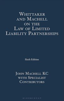 Whittaker and Machell on the Law of Limited Liability Partnerships cover