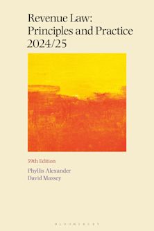 Revenue Law: Principles and Practice cover