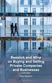 Beswick and Wine on Buying and Selling Private Companies and Businesses cover