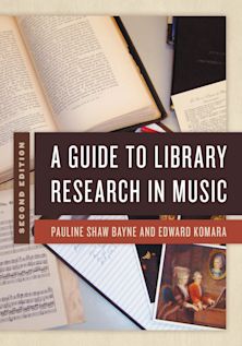 Guide to Library Research in Music cover