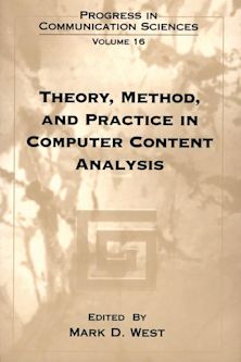 Theory, Method, and Practice in Computer Content Analysis cover