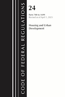 Code of Federal Regulations, Title 24 Housing and Urban Development 700 - 1699, Revised as of April 1, 2024 cover