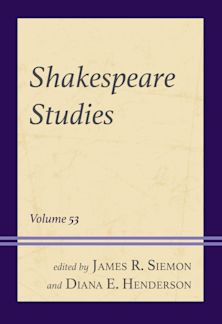 Shakespeare Studies cover
