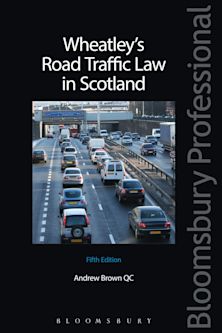 Wheatley's Road Traffic Law in Scotland cover