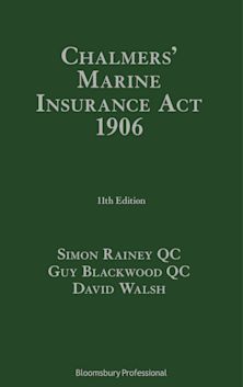 Chalmers' Marine Insurance Act 1906 cover