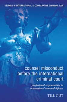 Counsel Misconduct before the International Criminal Court cover
