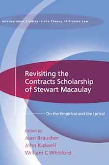 Revisiting the Contracts Scholarship of Stewart Macaulay cover