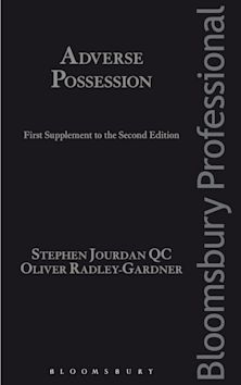 Adverse Possession: First Supplement to the Second Edition cover