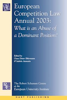 European Competition Law Annual 2003 cover