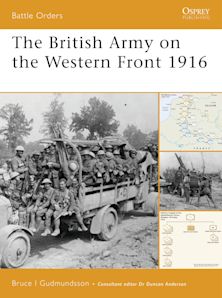 The British Army on the Western Front 1916 cover