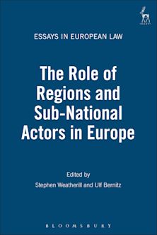 The Role of Regions and Sub-National Actors in Europe cover