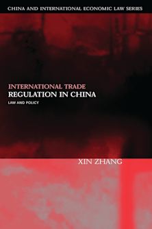 International Trade Regulation in China cover