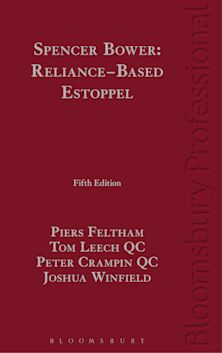 Spencer Bower: Reliance-Based Estoppel cover