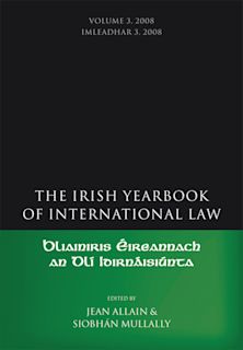 The Irish Yearbook of International Law, Volume 3, 2008 cover